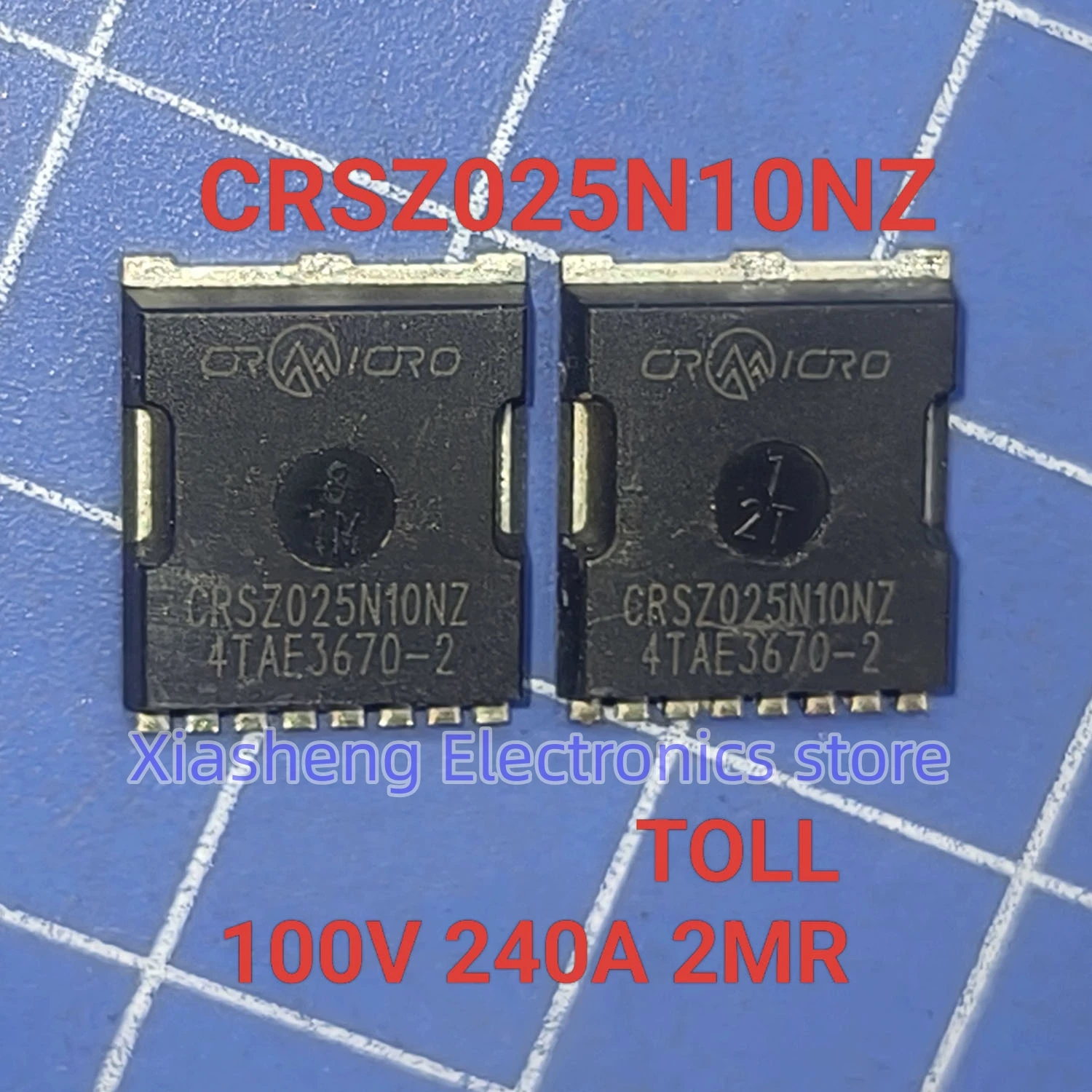 

New Original 10Pcs CRSZ025N10NZ TOLL 100V 240A MOSFET Transistor In Stock Good Quality