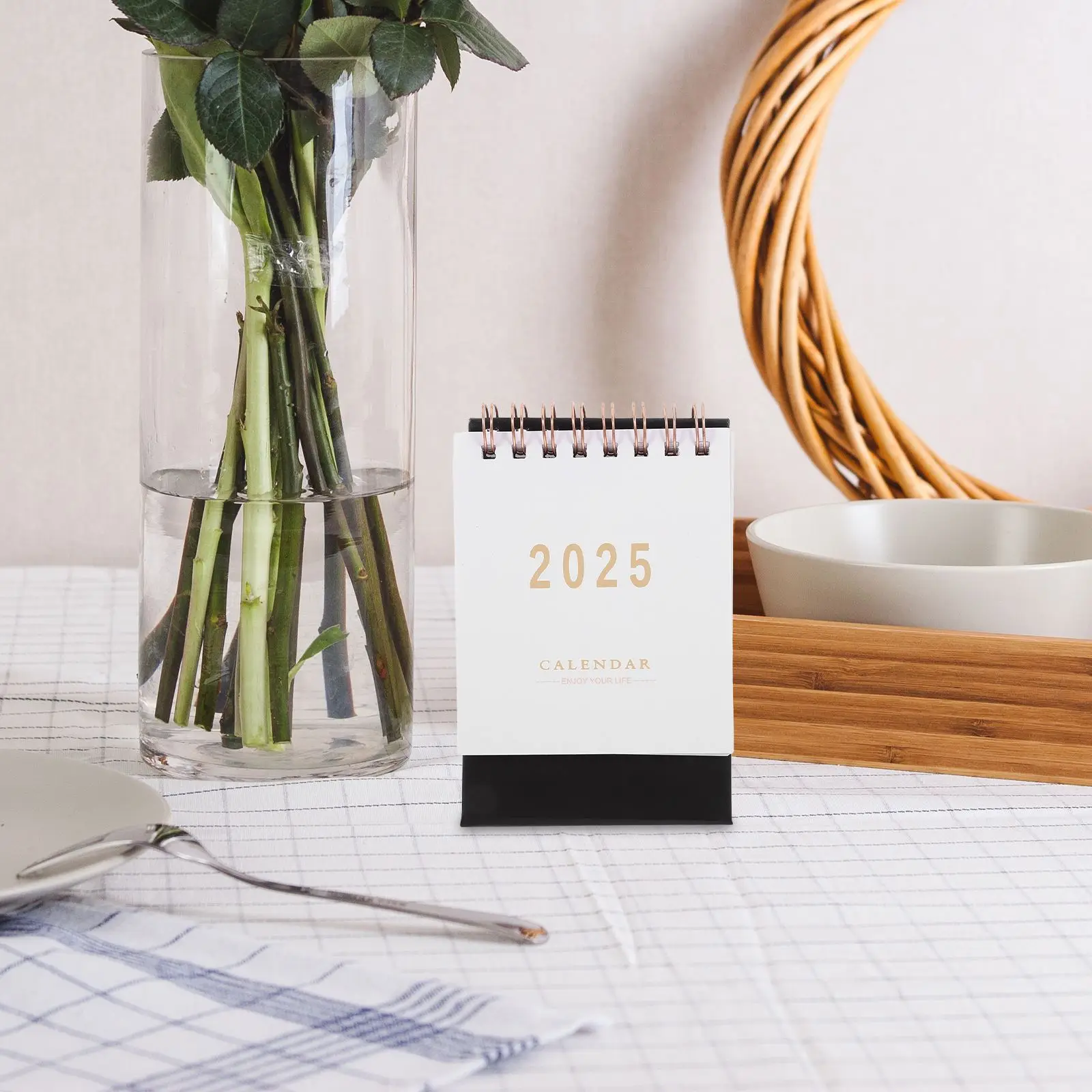 Flip Calendar 2024-2025 Desk Calendar Freestanding Desk Calendar 2025 Year Table Decorative Calendar Office Desk Table Calendar