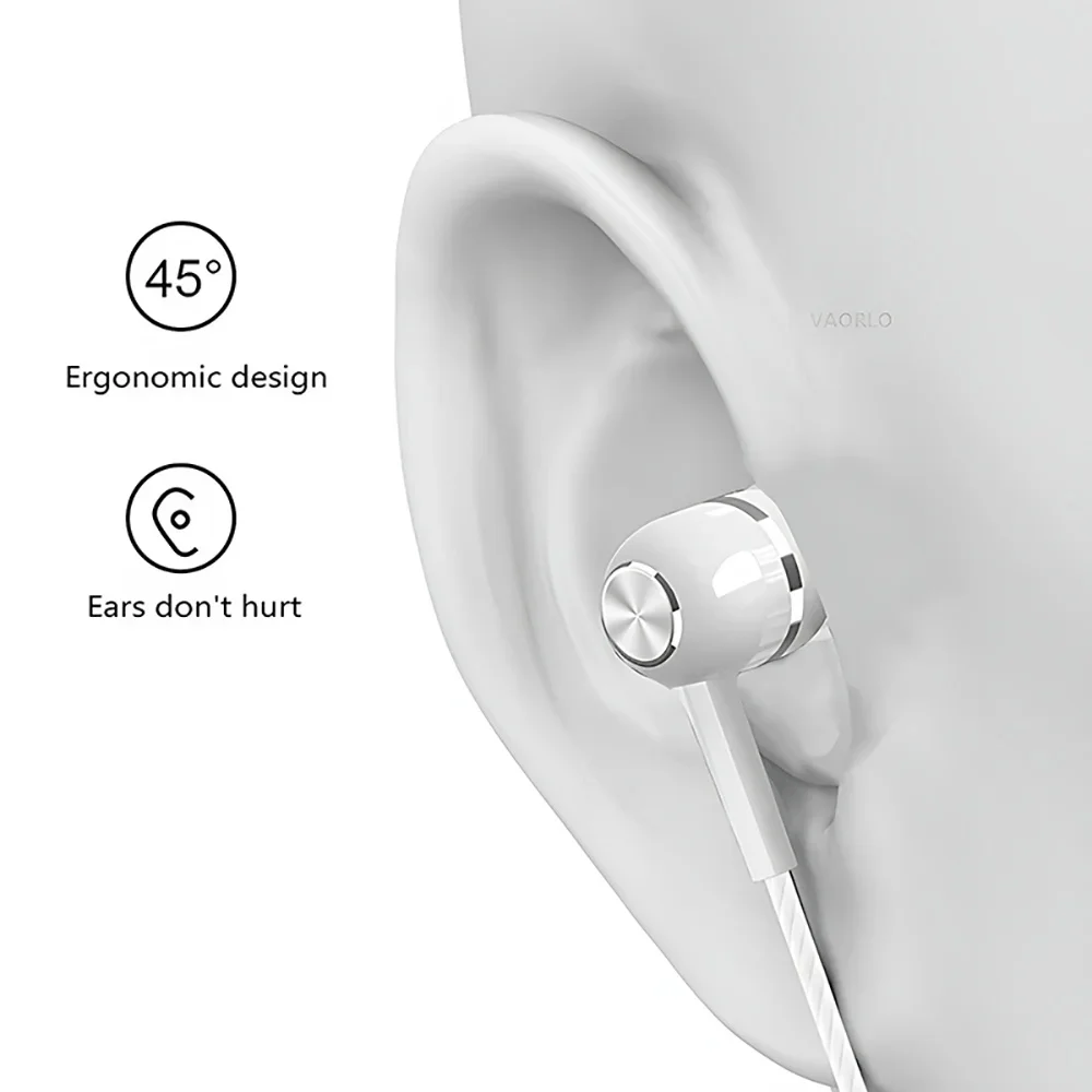 

Wired Headphones 3.5mm Sport Earbuds with Bass 3 5 Jack Phone Earphones Stereo Headset with Mic volume control Music Earphones