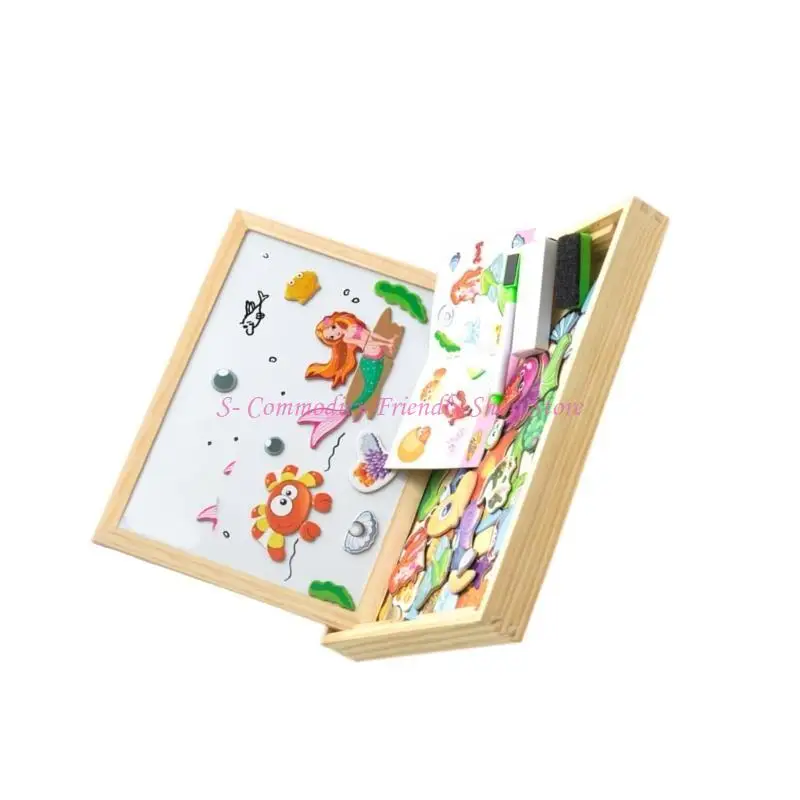 85AE Wooden Puzzle Toy Children Matching Puzzle Educational Animal Puzzlebox