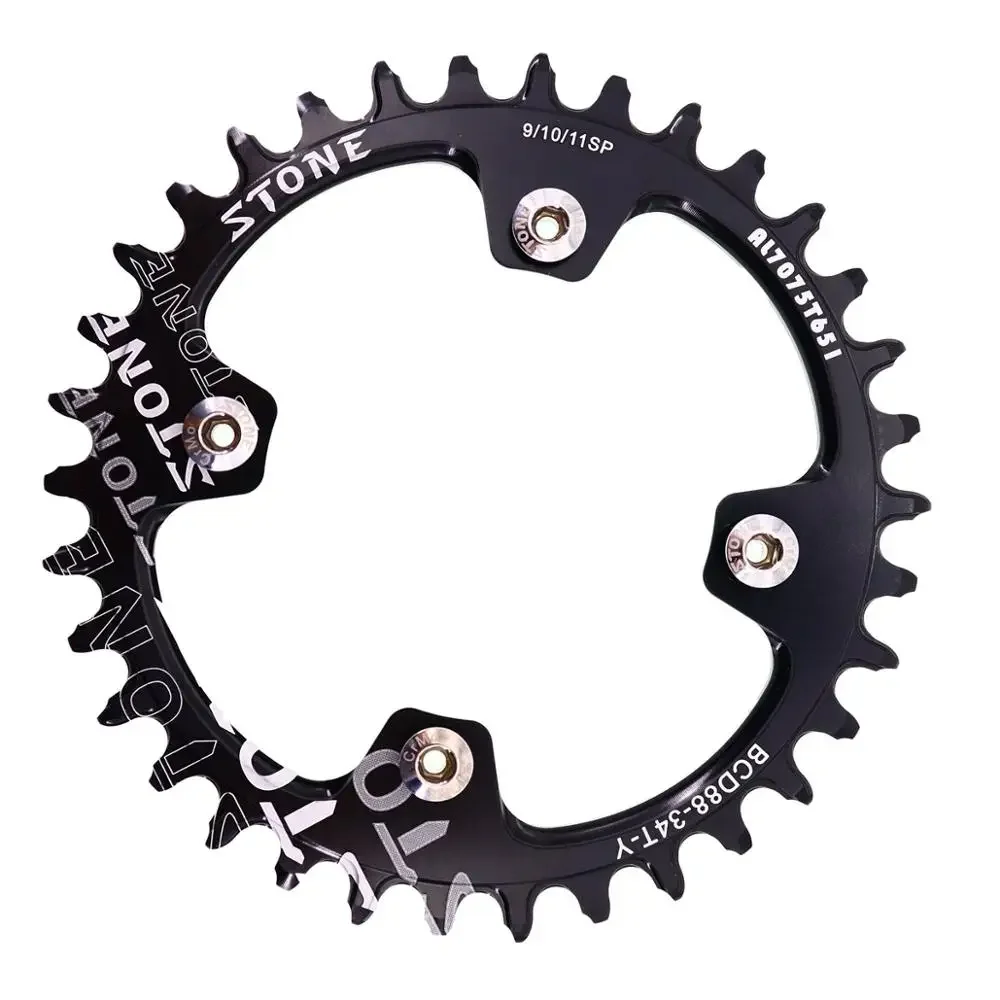 Stone 88BCD Round Bike Chainring for Shimano M985 30T 32T 36 38 40 42 44 46 48T MTB Bicycle Narrow Wide Chainwheel 88 bcd