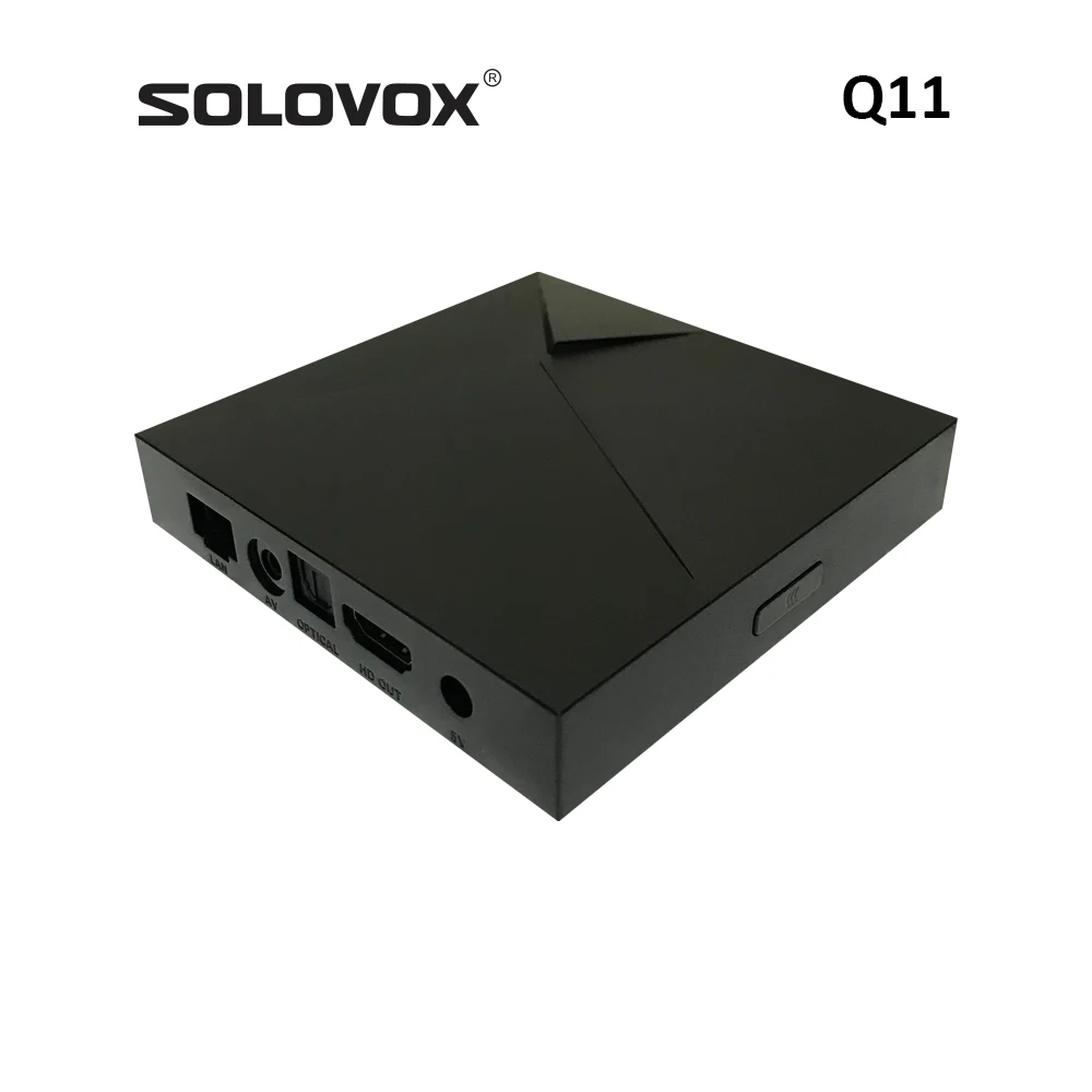 SOLOVOX 2024 Q11 CherryTV Live Android 11 TV BOX 4G 32G S905X4 رباعي النواة WiFi 5G 1000M Network OTT Streamer Stalkerid 8K فك