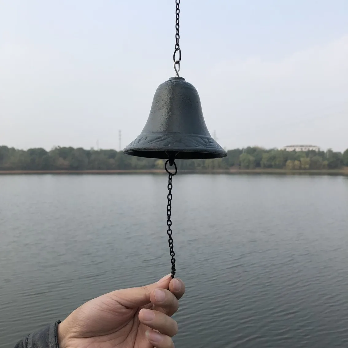 Home Decoration Retro Decor Hanging Bell Metal Wall Decor Dinner Bell Captains Bell Vintage Cast Iron Decoration Iron Ornaments