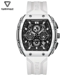 Vendita calda moda uomo orologi al quarzo marchio di lusso Mark Fairwhal cassa in resina orologi sportivi cronografo impermeabile orologio con data automatica