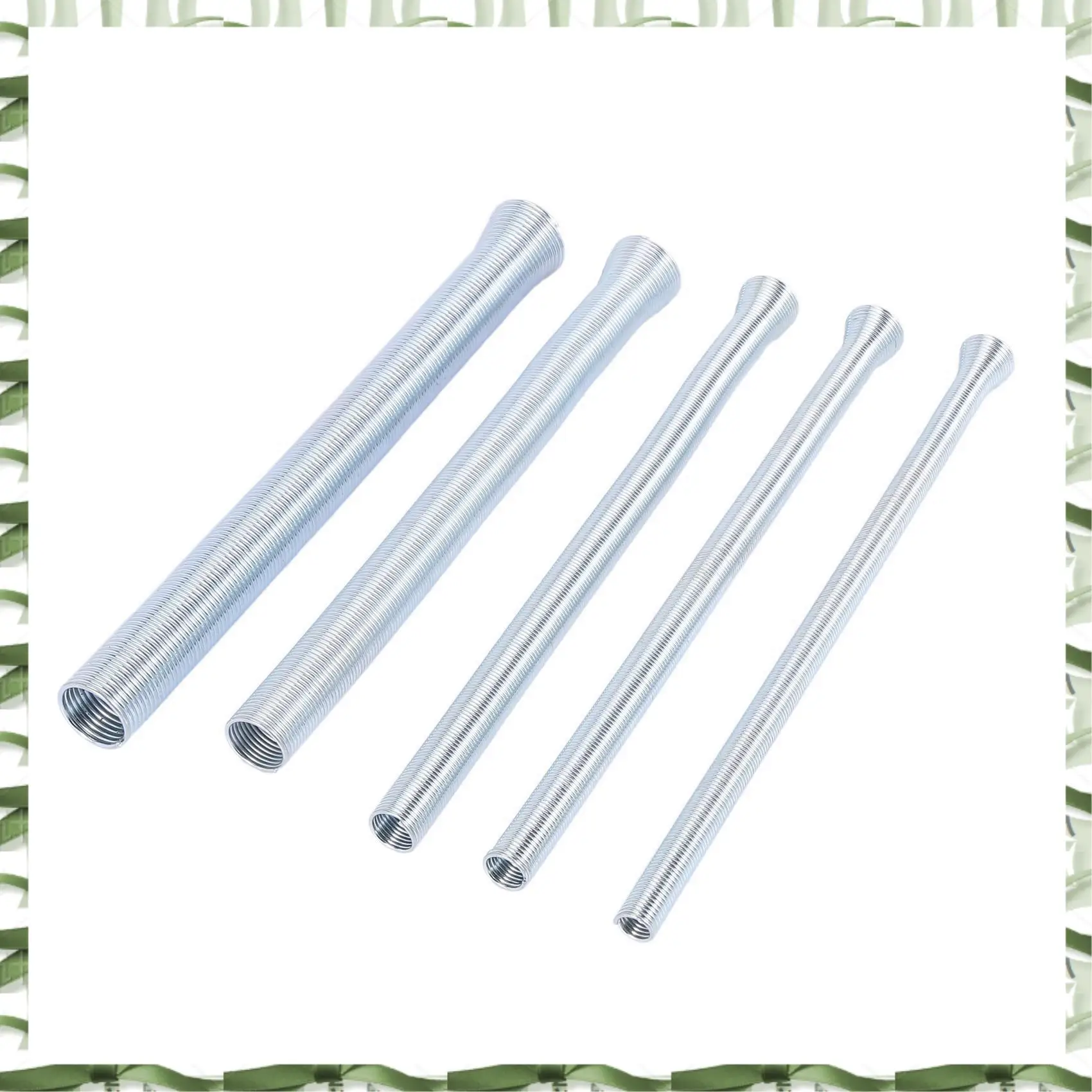 Professional Tool 10Pcs Spring Tube Bender 210Mm Tension Spring Pipe Bender 1/4Inch-5/8Inch Spring Steel For Copper Aluminium Tu