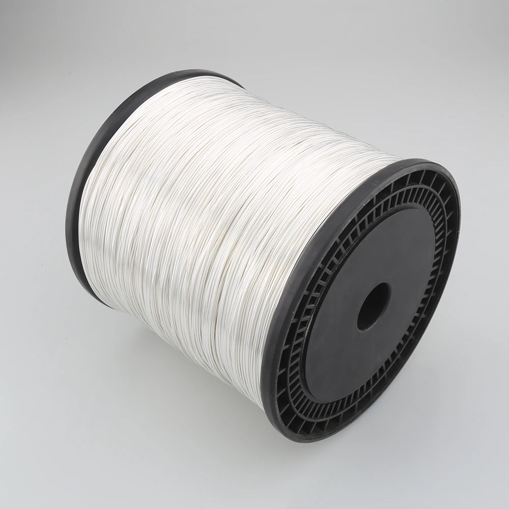 10m 0912ag High Purity 5N Crystal Copper Silver Plated 99.9998% Cable PTEF Insulation Power Speaker Audio Cable