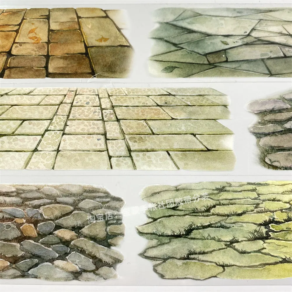 Journal washi pet tape v81 and will line 2zero floor tiles weed ancient PET scrapbooking collage sticker card making