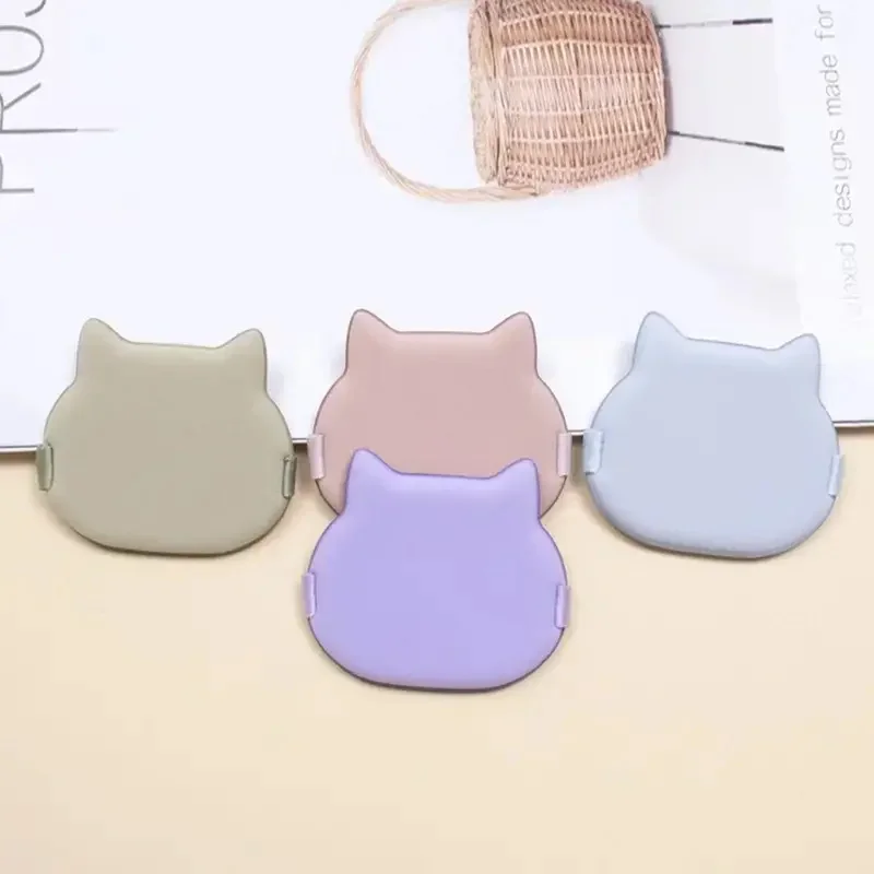 1pc Cute Cat Cosmetic Puff Air Cushion Powder Puff Makeup Cotton Candy Sponge Soft Leather Clip Wet Dry Use Makup Sponge Tools