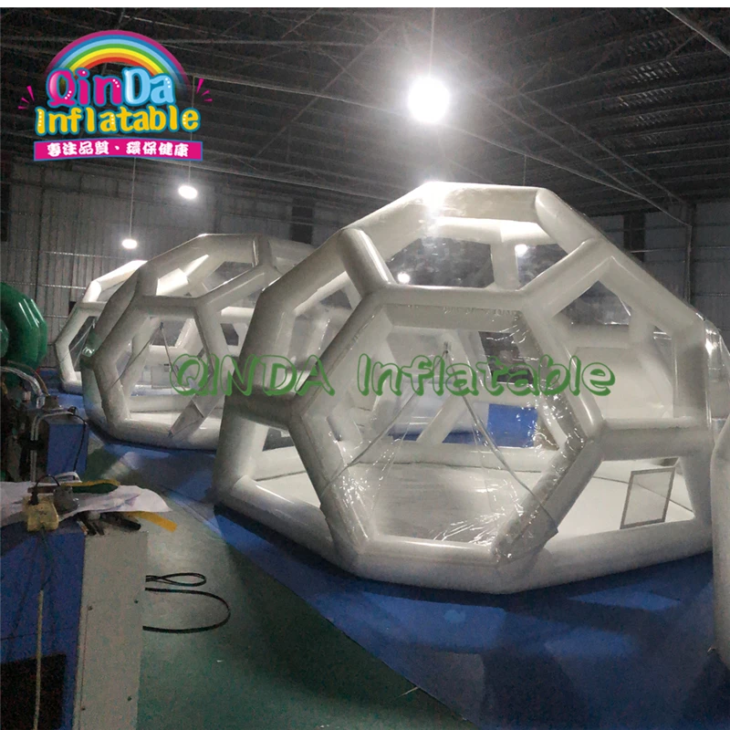 PVC Transparent Inflatable Football Dome Bubble Tent For Outdoor Camping Meeting Space,Event Room,Air Dome Luna Tents