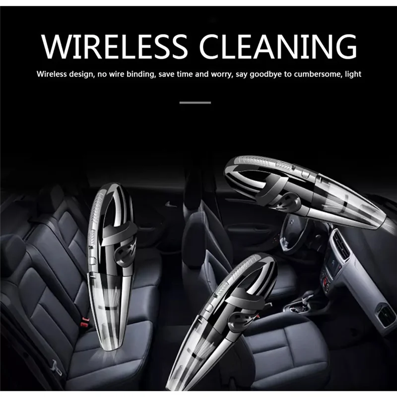 Rechargeable Handheld Vacuum Cleaner Powerful Cyclone Suction Ideal For Car, Home & Pet Hair-A70Z