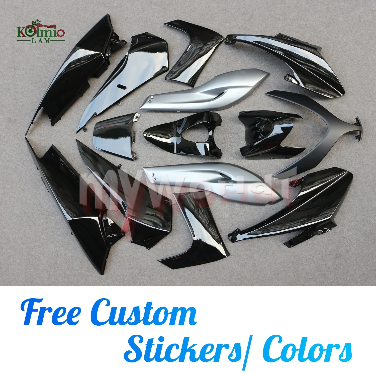 طقم طقم تزيين لهيكل السيارة من البلاستيك لدراجة نارية ، مناسب لياماها TMAX XP500 من من من البلاستيك #5