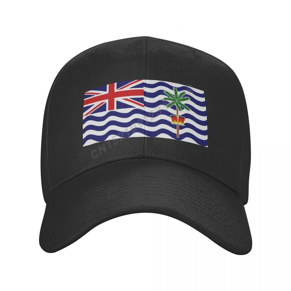 Baseball Cap Diego Garcia Flag British Wild Sun Shade Peaked Adjustable Caps for Men Women Print