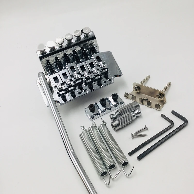 

1 set of bridge assembly system, Flower Rose double vibrato electric guitar