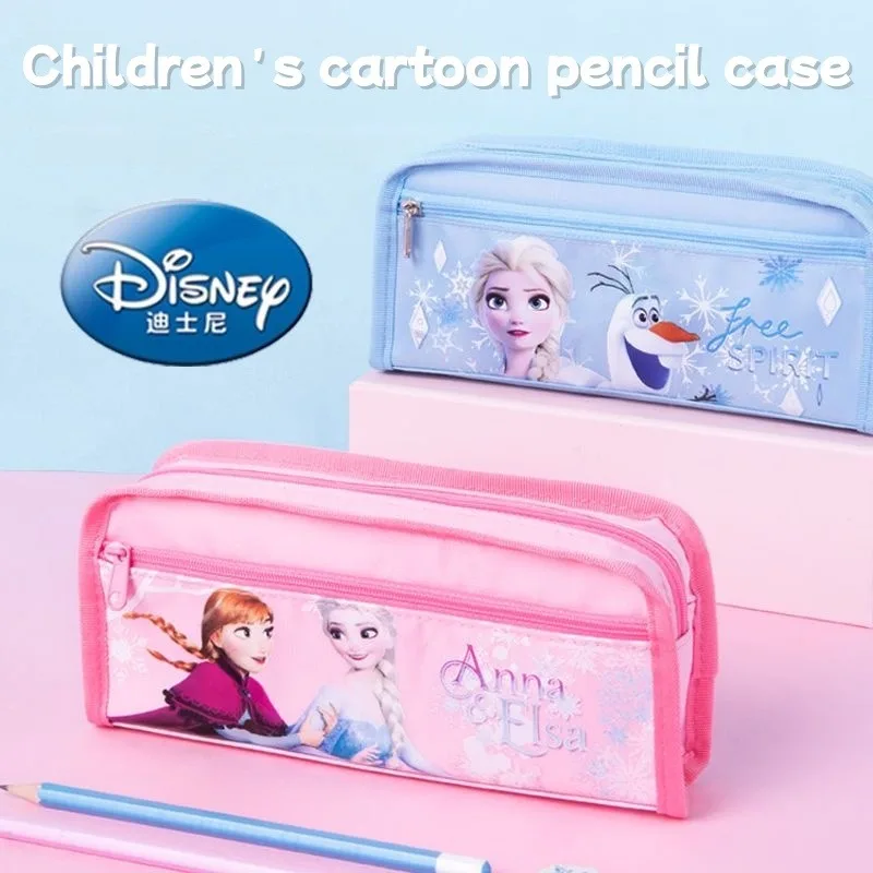 Disney Mickey Minnie Frozen Princess e Pencil Case Large Capacity Stationery Bag for Primary School Students Hot Selling Model