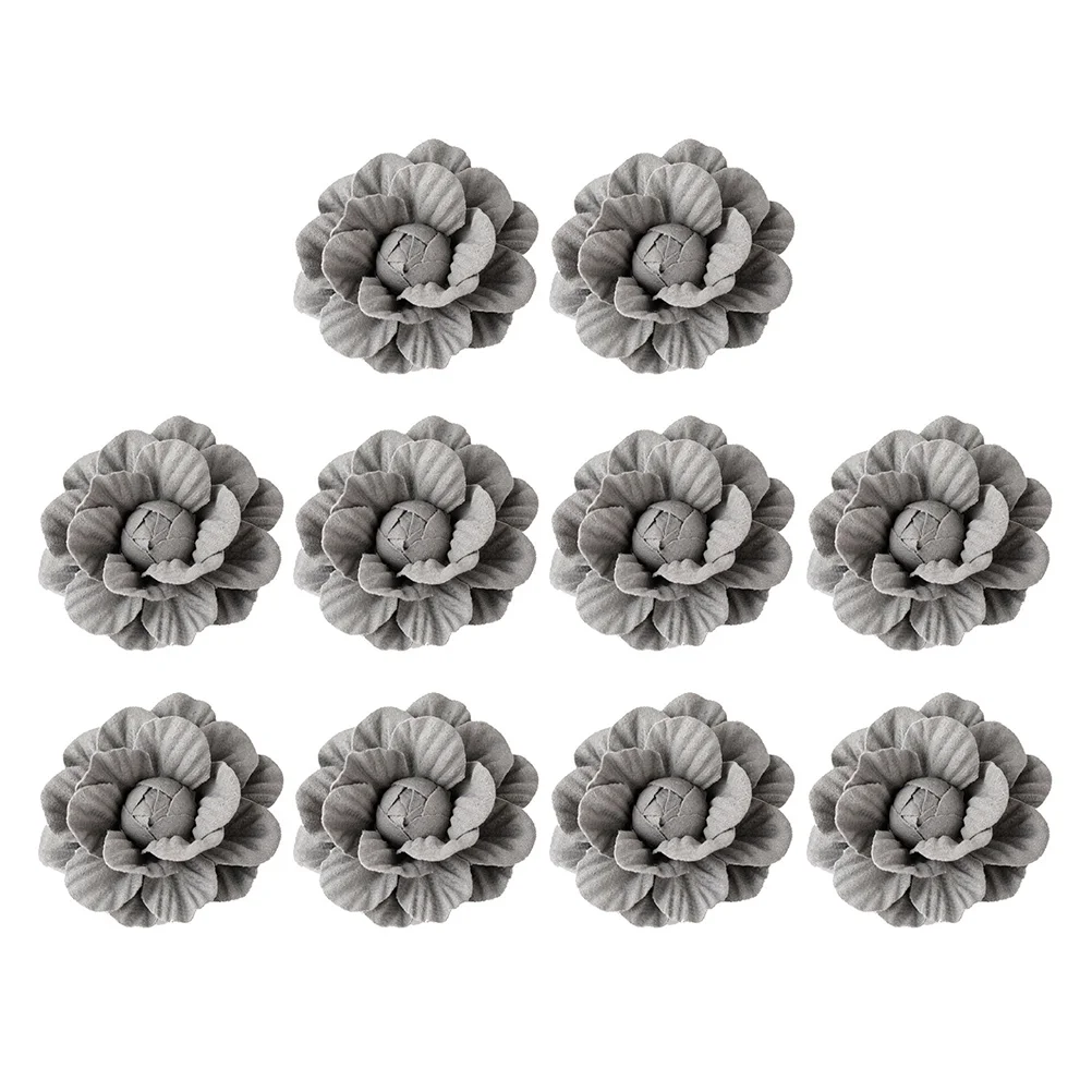 

Microfiber Camellia Flower Decor Accessories for Clothes DIY Fashion Headwear Hair Brooches Realistic Texture Petals Various
