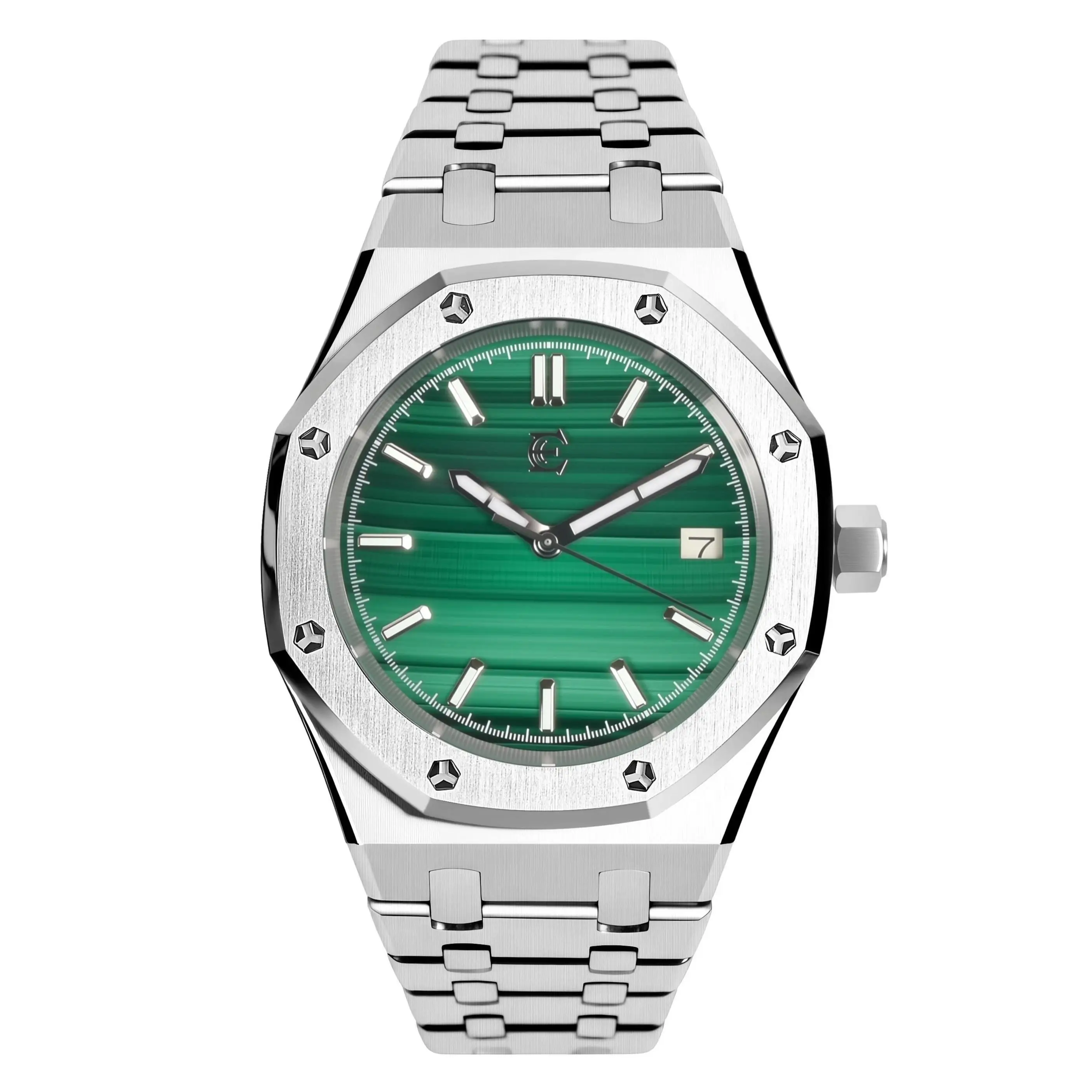 ENITON Exotic Stone Dial Mechanical Wristwatch 316L Steel 9015 Automatic Meteorite Malachite Luxury Stone Limited Edition Watch