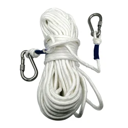 10/21/30Meters Dia 8MM Scuba Diving inflatable buoy Line Snorkeling freediving Buoy Float Line Rope With carabiners