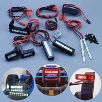 For 1/7 ARRMA LIMITLESS F1 Speed Bash Roller Drift Car LED Simulation Taillight Pilot Light Headlights Parts