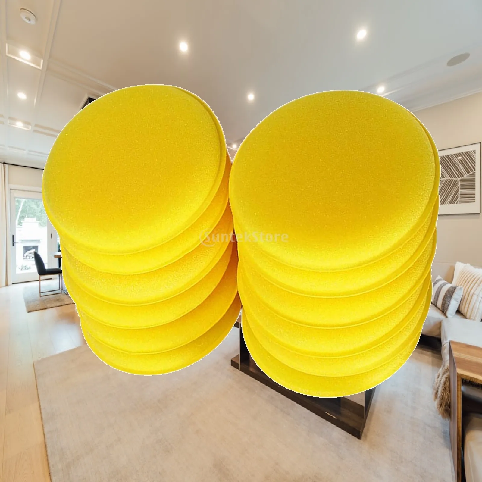 

Buffer Polisher Kit Sponge Waxing Sealing Round Pads Professional Polishing Set for Car Cleaning Kit Wash