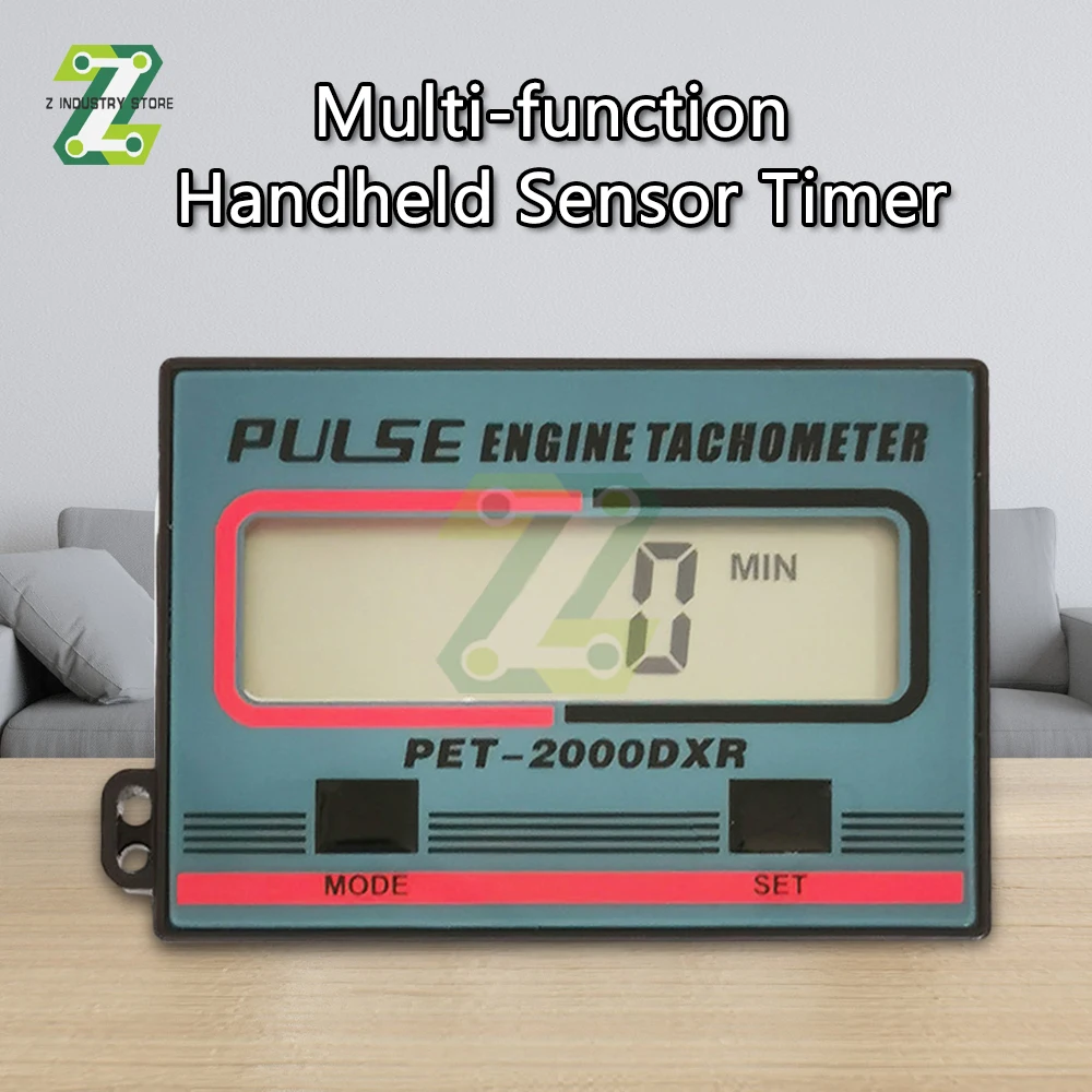 

2 In 1 1~99999 Minutes Timer 100-30000rpm REV Counter Lcd Display Screen Handheld Induction Timer