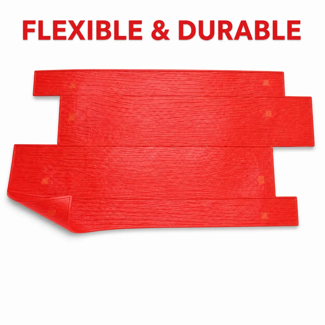 Interlocking Wood Plank Concrete Stamp Mold – Wood Grain Texture Mat