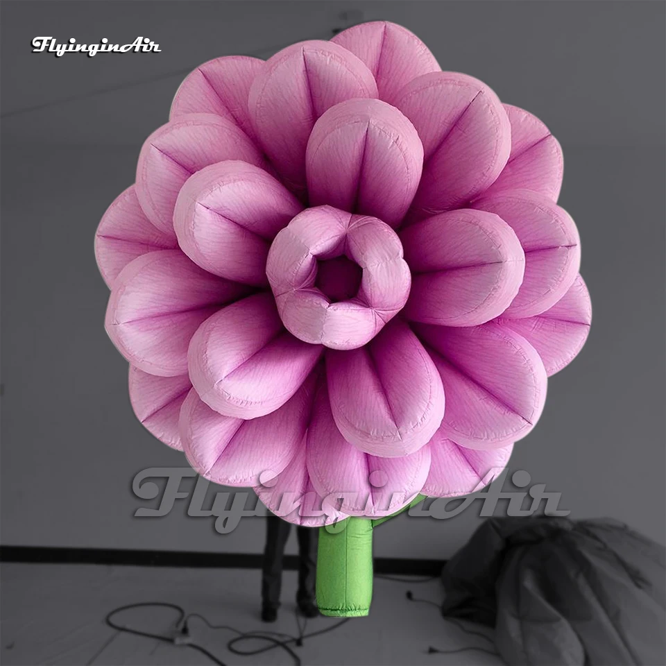 

3m Artificial Flowers Hanging Large Inflatable Flower Tree Air Blow Up Forest Plant For Party Decoration
