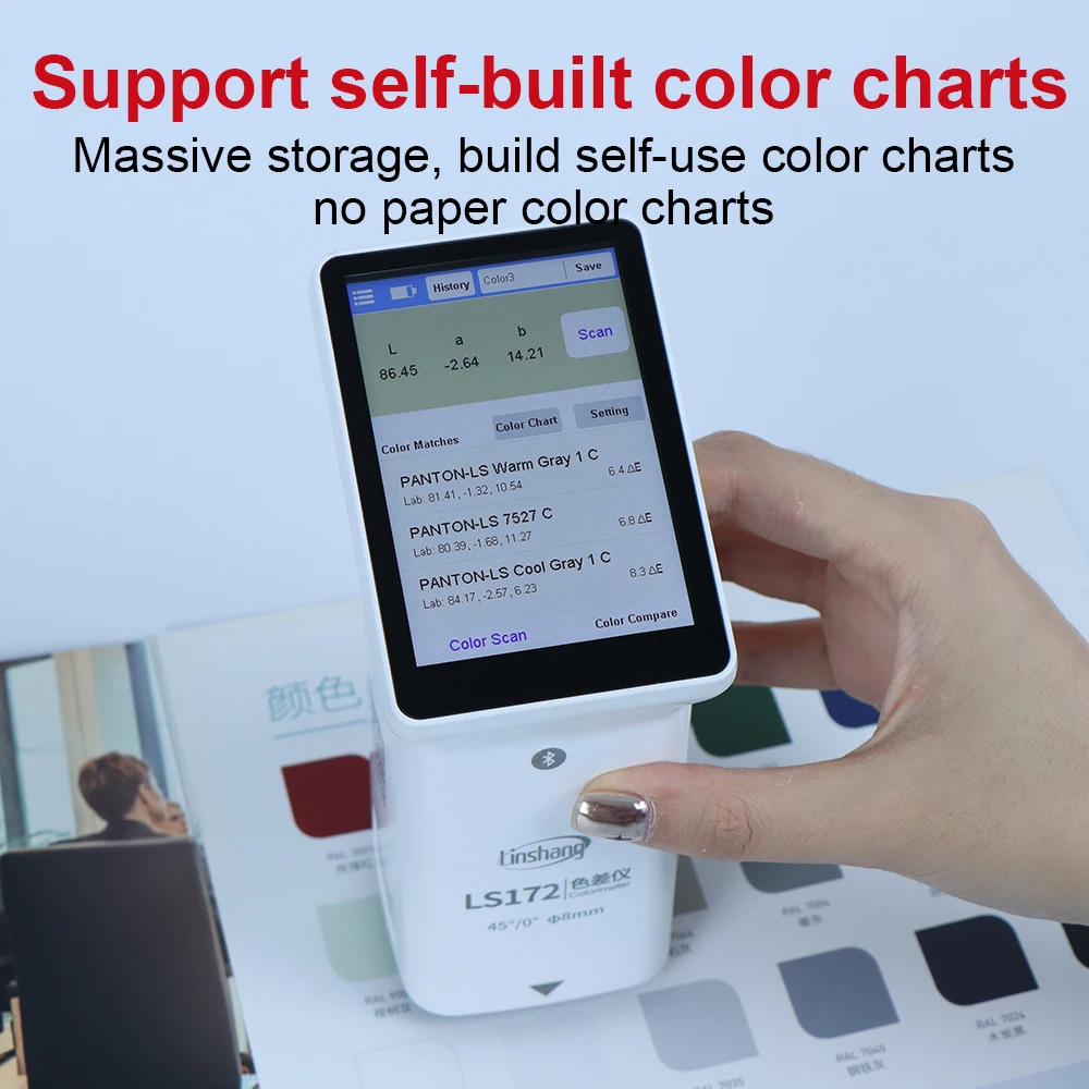 Factory Price LS172 Colorimeter 45 / 0 Color Matching Device Pantone C NCS RAL Digital Colorimeter