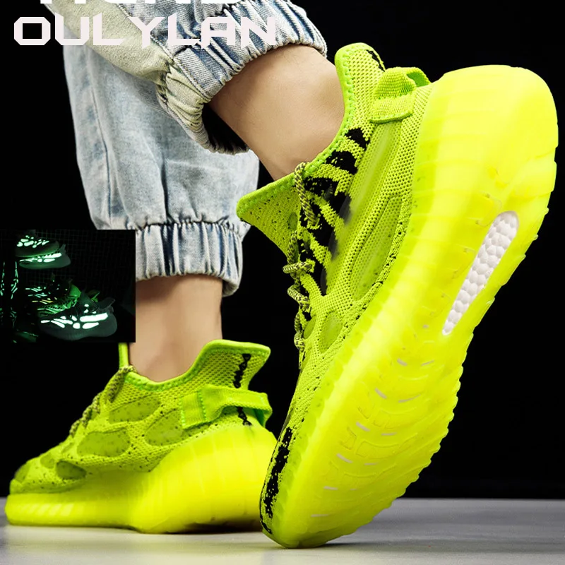 Oulylan Fashion Men Sneakers Shoes Light Casual  Running Elastic Leisure Outdoor Mesh Summer Sports Tennis Man Walking Shoes