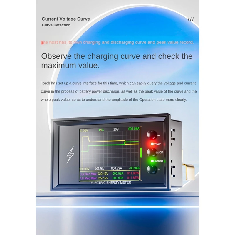 Imagem -04 - Wifi Battery Power Tester Detector de Capacidade de Energia Amperímetro Bidirecional dc 0420v 100a em Venda Quente