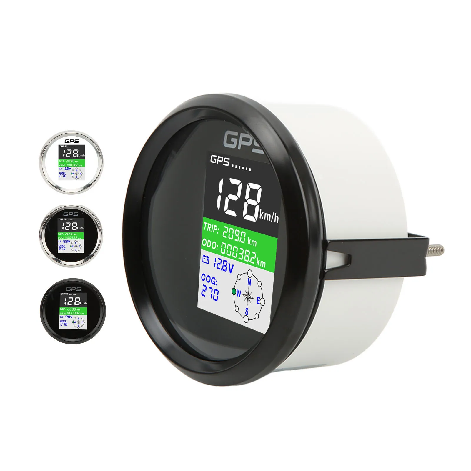 عداد السرعة GPS Km/h عقدة MPH DC9‐32V 85 مللي متر قوارب عداد المسافات متعدد الوظائف IP67 مقاوم للماء للبحرية للدراجات النارية #2