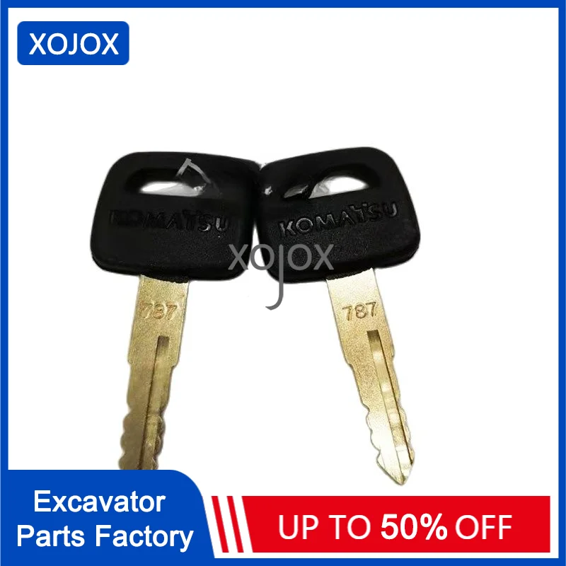 XOJOX For Komatsu PC56/60/70/110/200/220/300/450 Free Delivery787KEY Ignition Key Excavator Parts