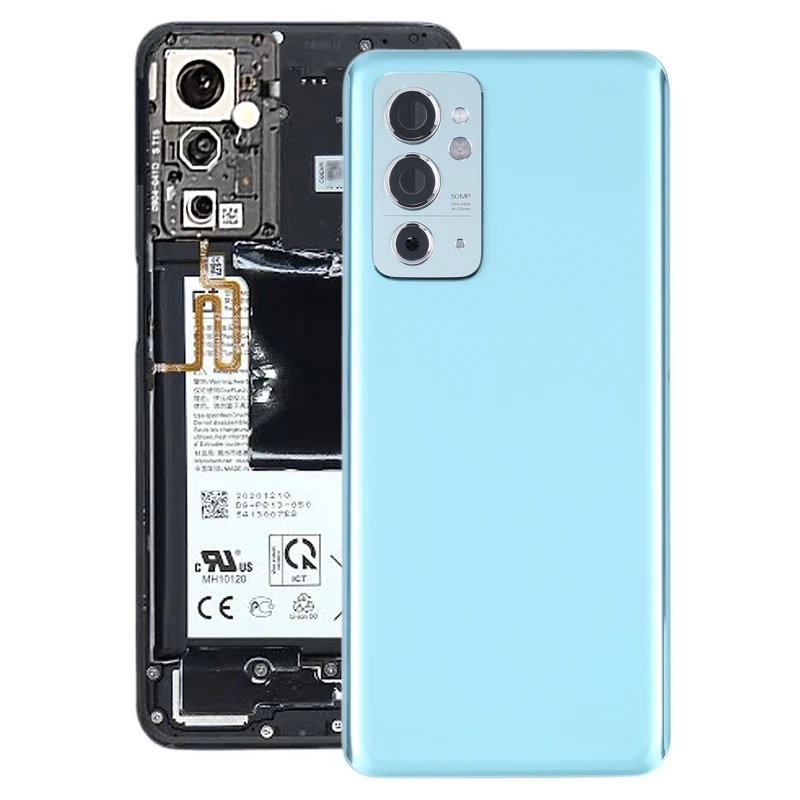 Original Glass Battery Back Cover for OnePlus 9RT 5G MT2110 MT2111 with Camera Lens Phone Rear Housing Case Replacement