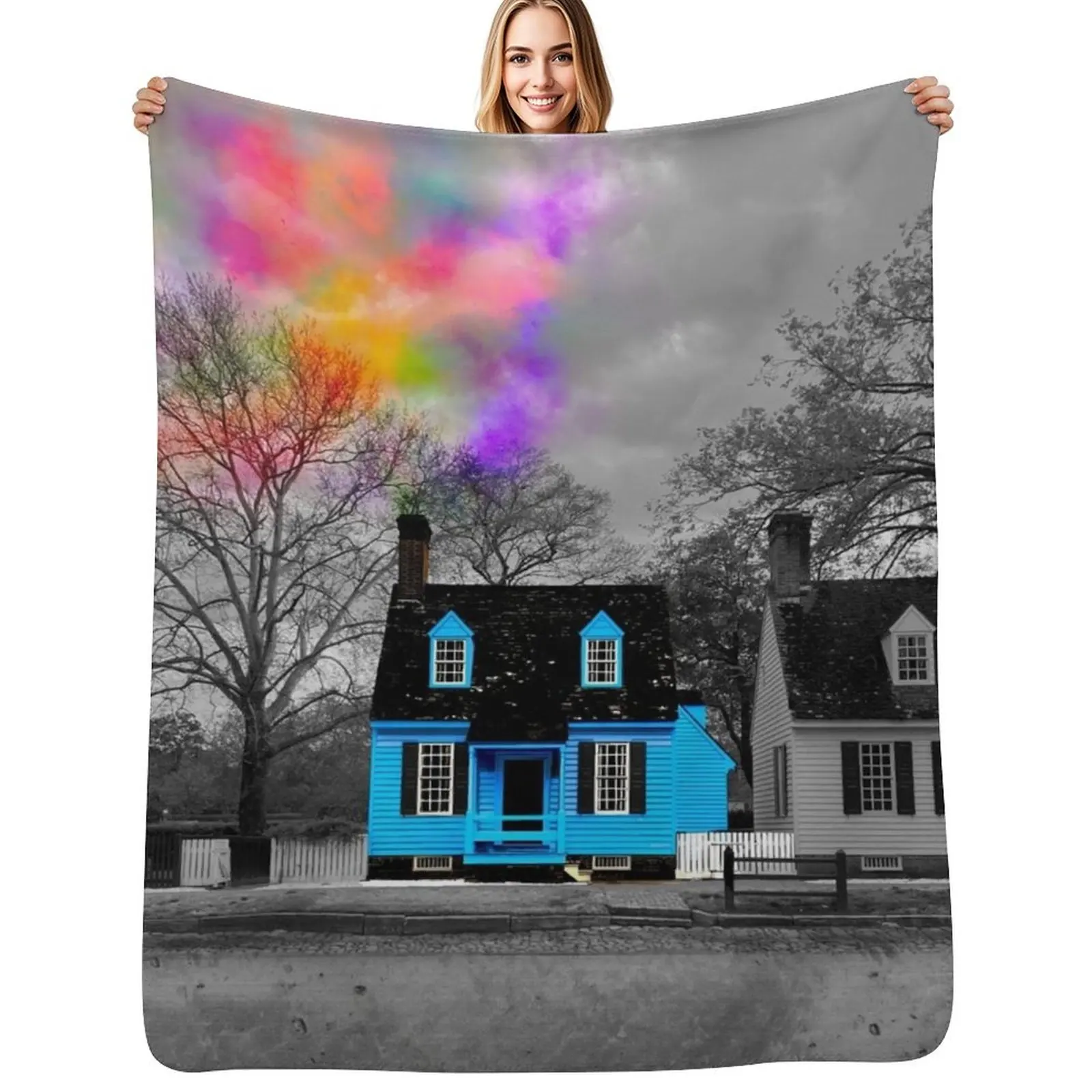 Up Throw Blanket All Season Lightweight Soft Blanket for Bed