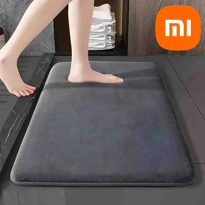 Xiaomi-超吸収性滑り止めベルベットドアマット,フロアマット,速乾性,洗える,洗濯機で洗える,家の装飾,バスルーム,60x90cm