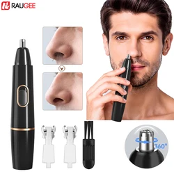 Nose Hair Trimmer Rechargeable Trimmer for Men Nose Hair Removal Painless Nose Trimmer for Ears Electric Nose Hair Clipper