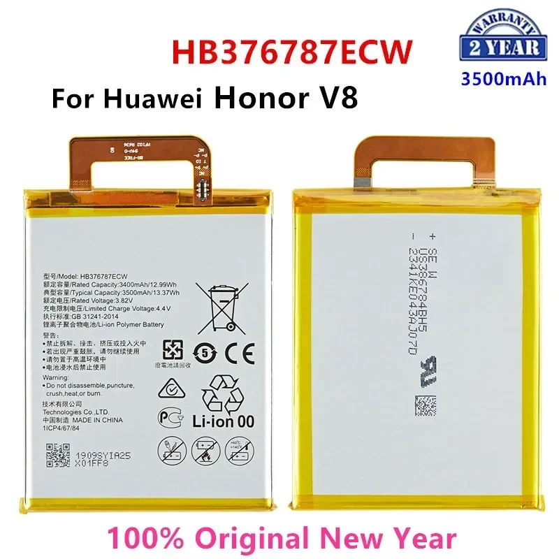 

100% Orginal HB376787ECW 3500mAh Battery For Huawei Honor V8 HB376787ECW Replacement Batteries