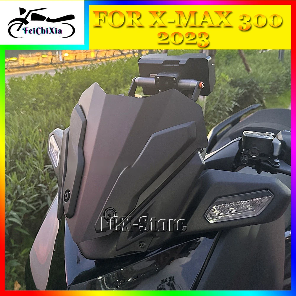 

New Motorcycle Windshield For YAMAHA XMAX 300 2023 X-MAX 300 XMAX300 Accessories Wind Deflector Aluminum Fairing Windscreen