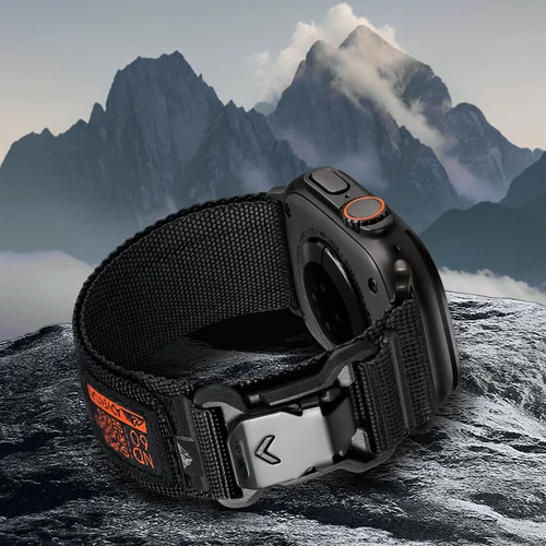 Imagen 2 del producto Correa deportiva ancha de nailon suave con hebilla magnética Fidlock compatible con correas de Apple Watch para mujeres y hombres