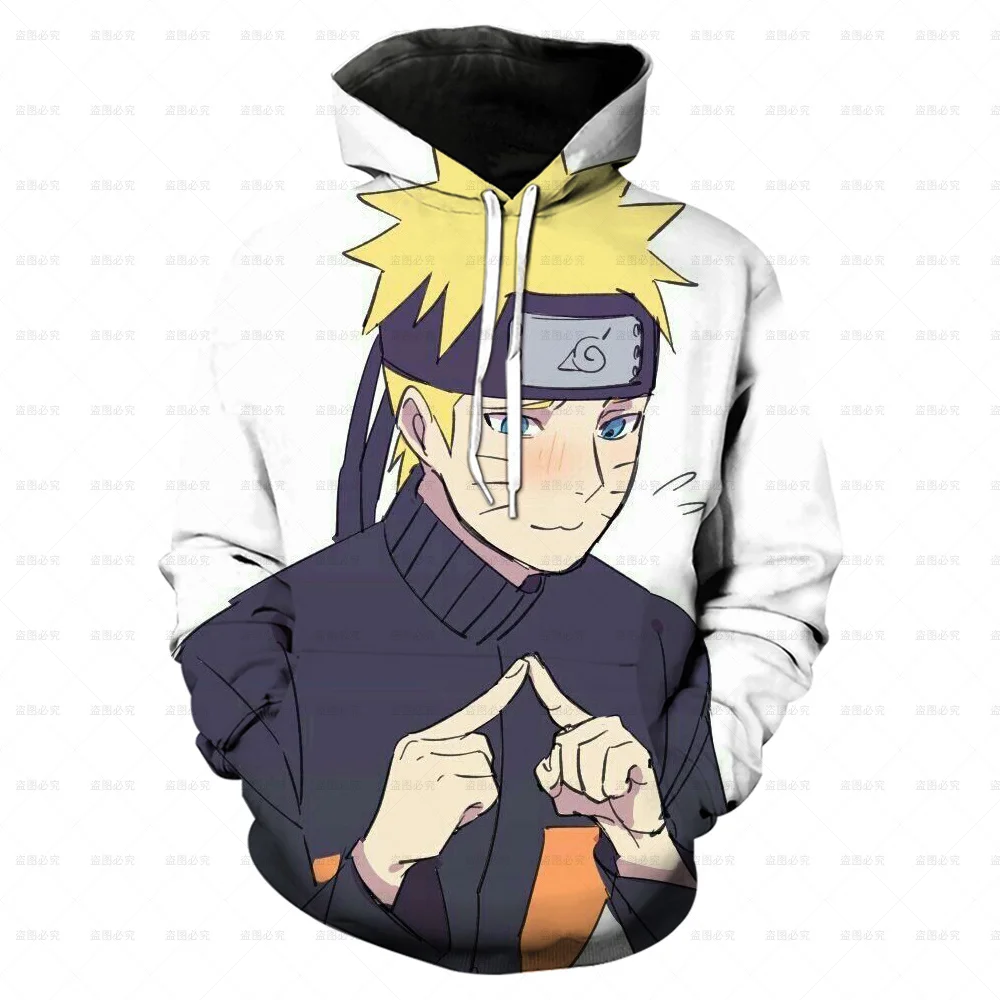 Naruto Men's Hoodie Akatsuki Boys and Girls Hoodie 3D Printing Anime Pullover Uchiha Itachi Men's Hoodie MINISO Men's Clothing