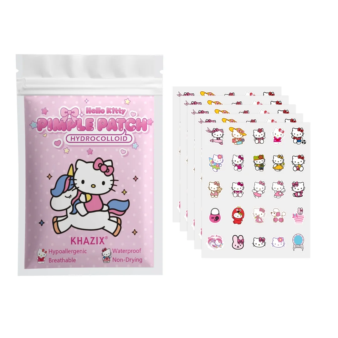125pcs Salicylic Acid Acne Patches - Invisible & Cute Cat-Shaped Stickers to Fight Pimples and Soothe Skin