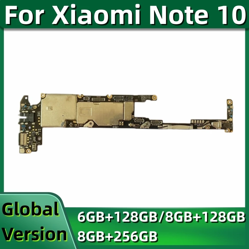 Motherboard for Xiaomi Mi Note 10 and CC9 Pro, Original Mainboard, Unlocked Logic Board, 128GB, 256GB, Snapdragon 730G