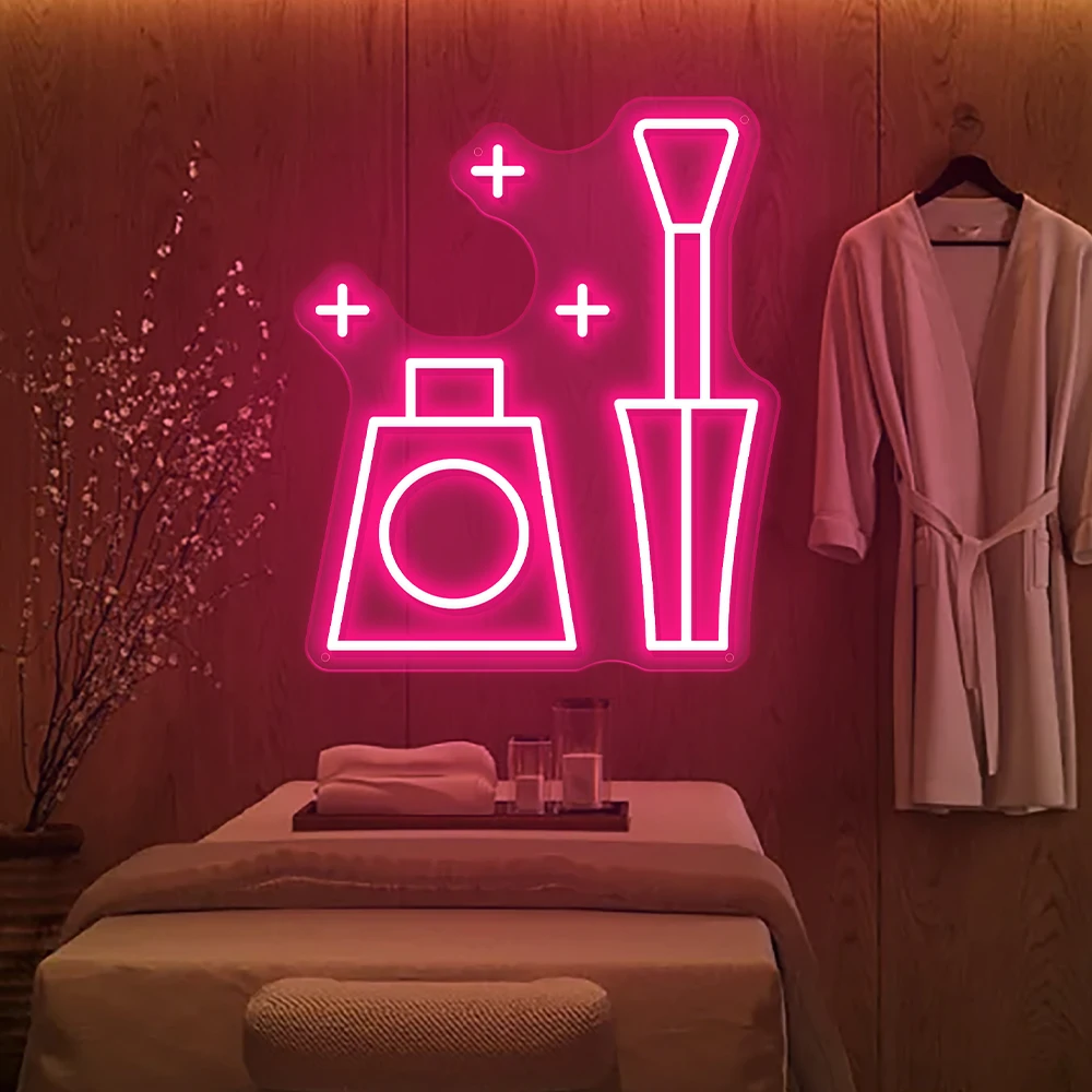 Nails Neon Led Signs Beauty Room Decor Wall Art Nails Salon LED Neon Lights USB Manicure Studio Bussiness Signboard