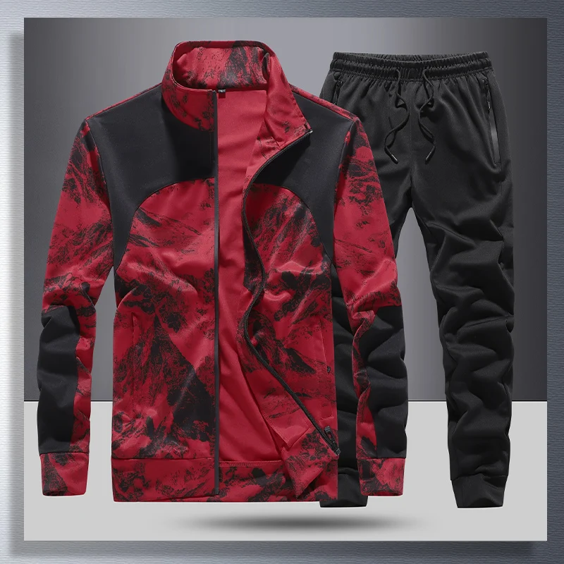 

Мужской комплект спортивной одежды, повседневный спортивный костюм, осенние костюмы, комплект из 2 предметов: толстовка + брюки, спортивный костюм, мужская модная одежда, большие размеры 7XL