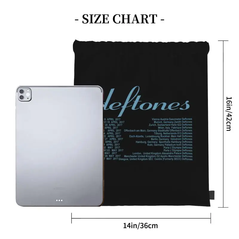 Deftones Around The Fur Tour Band Concert Punk P-444 Drawstring Bags Gym Bag School Eco Friendly