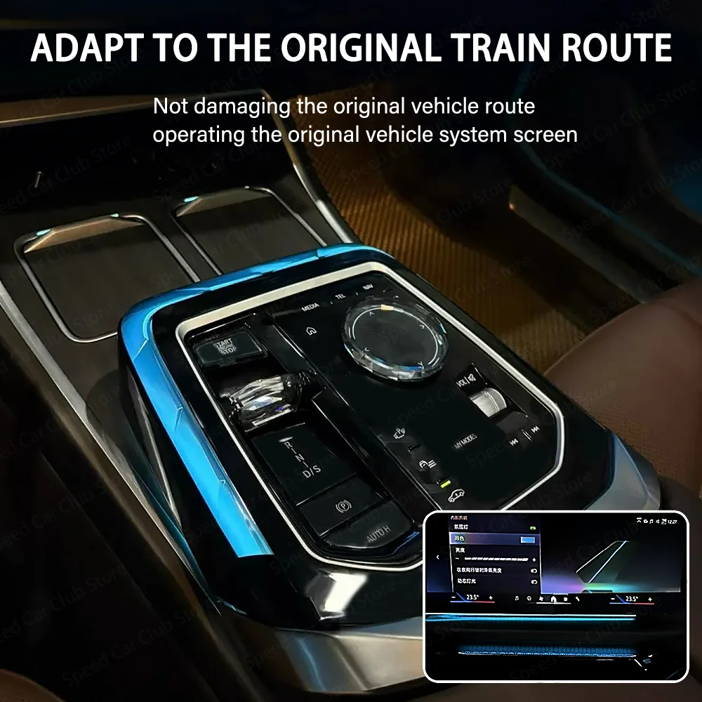 

Crystal Saddle Light for BMW New 7 Series I7 G70 2023-2026 Car LED Crystal Saddle Light Upgrade Of Interior Decorative Lights