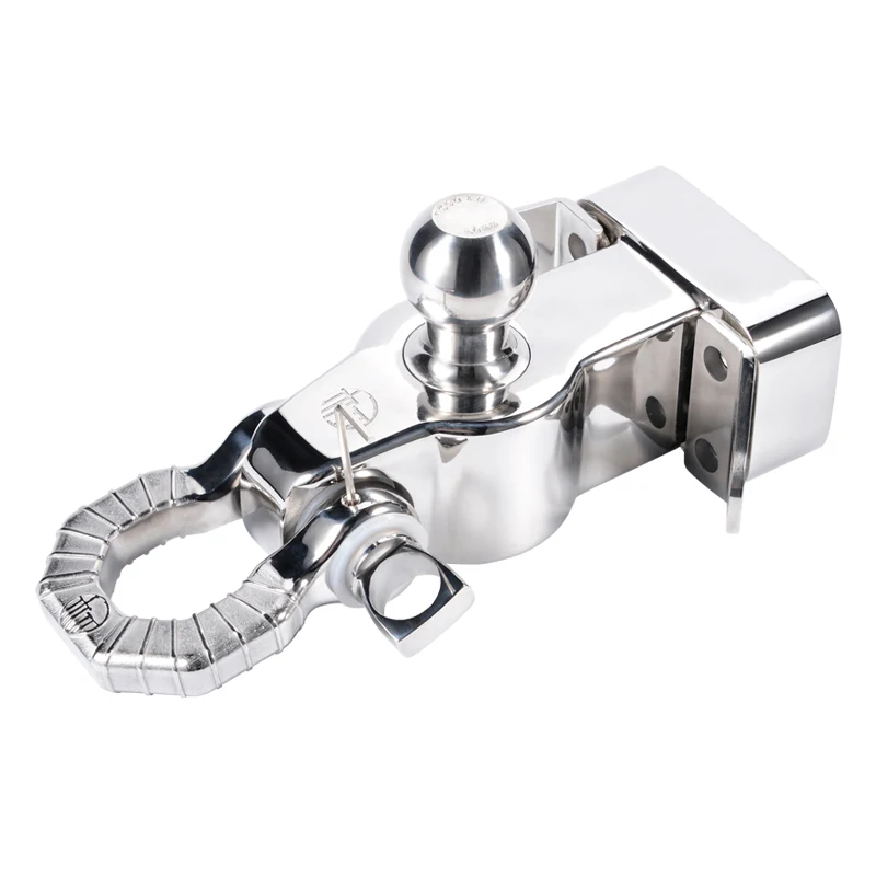 

Fits Patrol Stainless Steel Trailer Hook With U Shackle 85mm X 45mm Install Hole Trailer Hitch Camp Trailer Car Accessories