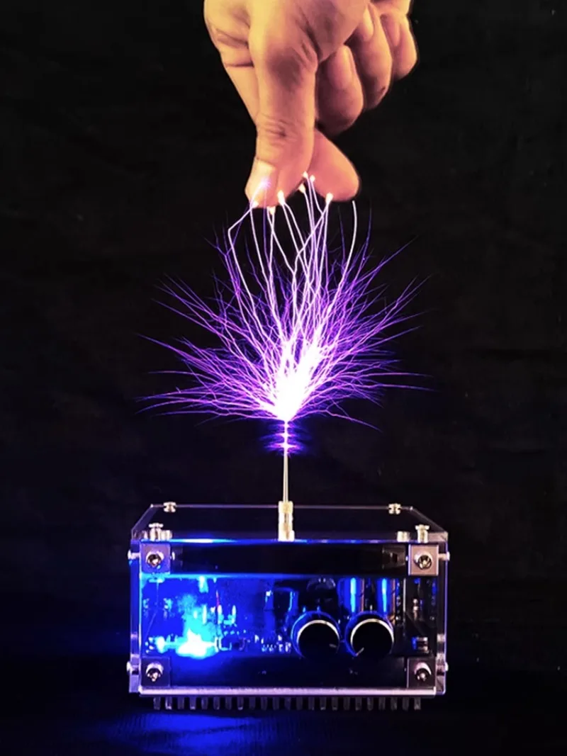 Stark Music Tesla coil touchable handheld lightning phone