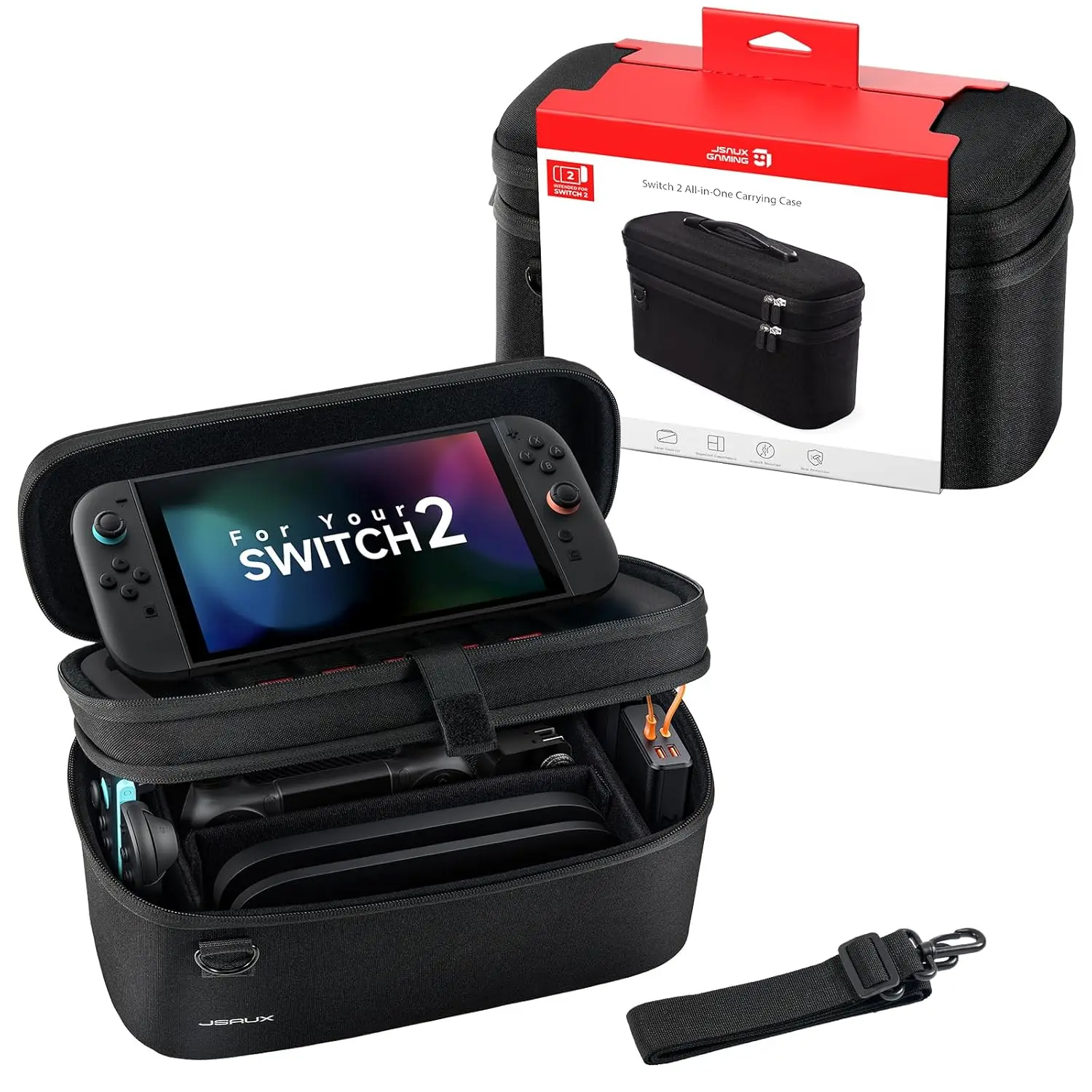 

All-in-One Carrying Case for ROG Xbox Ally /Ally X, Travel Storage Bag Protective Case Fits Dock, Pro Controller and Accessories