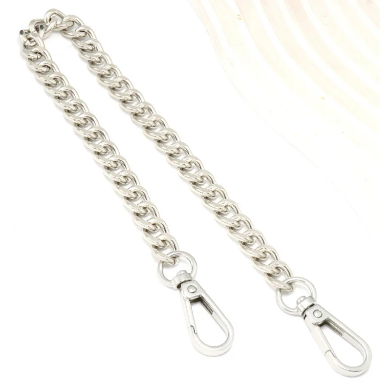 Metal Bag Chain Replacement Parts Accessories for Hand-Woven Shoulder Handbag DIY Handmade Tools Detachable Straps Purse Making