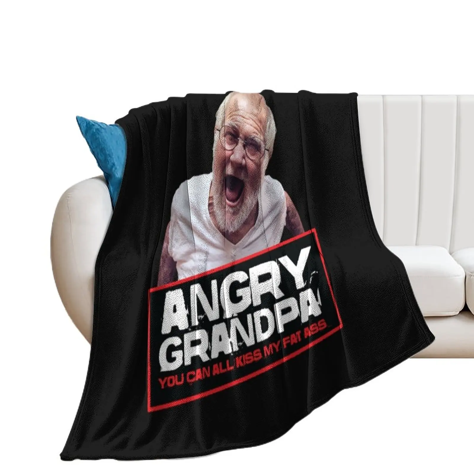 angry grandpa Throw Blanket Blankets For Baby manga Sofa Quilt Blankets